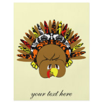 babyturkeycolorsdamaskcircles flyers by samack babyturkeycolorsdamaskcircles flyers