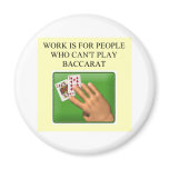 baccarat player design refrigerator magnet