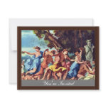 Bacchanal Before A Statue Of Pan By Poussin Nicola Custom Invitations