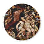 Bacchanal Detail By Zuccari Taddeo (Best Quality) Refrigerator Magnets