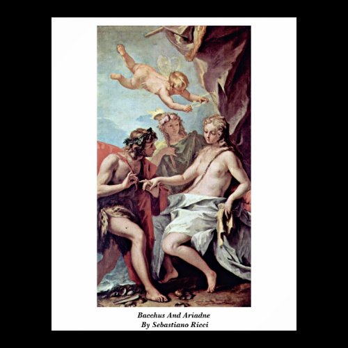 Bacchus And Ariadne By Sebastiano Ricci Poster