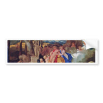Bacchus And Ceres With Nymphs And Satyrs By Bourdo Bumper Sticker