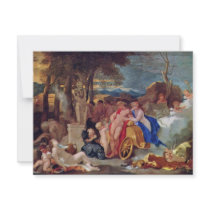 Bacchus And Ceres With Nymphs And Satyrs By Bourdo Personalized Invitation