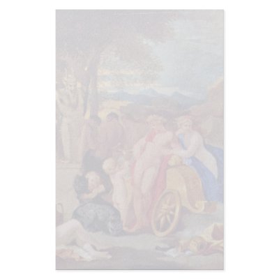 Bacchus And Ceres With Nymphs And Satyrs By Bourdo Stationery Paper by Artcollection