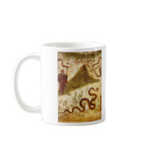 Bacchus and Serpent Agathodaimon in Pompeii Coffee Mugs