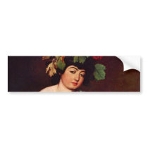 Bacchus by Caravaggio Bumper Stickers