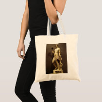 Bacchus by Michelangelo Canvas Bags