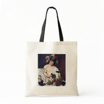 Bacchus By Michelangelo Merisi Da Caravaggio Canvas Bags
