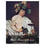 Bacchus By Michelangelo Merisi Da Caravaggio Flyer Design