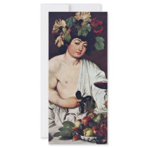 Bacchus By Michelangelo Merisi Da Caravaggio Rack Cards