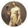 Bacchus by Michelangelo Round Sticker