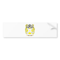 Bacchus Coat of Arms (Family Crest) Bumper Sticker