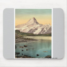Bach Alps Lake and Schreckhorn, Bernese Oberland, Mousepads