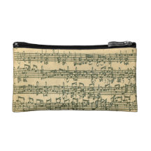 Bach Chaconne Manuscript for Solo Violin Cosmetic Bag