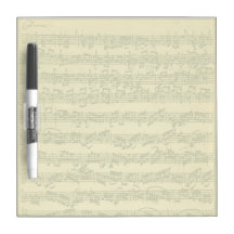 Bach Chaconne Manuscript for Solo Violin Dry-Erase Whiteboards