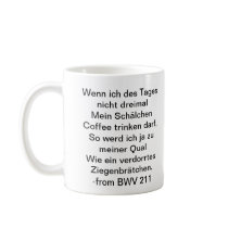 Bach Coffee Mug - German