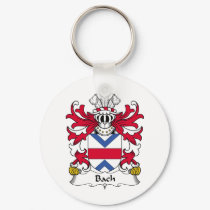 Bach Family Crest keychains by coatsofarms Bach Family Crest keychains
