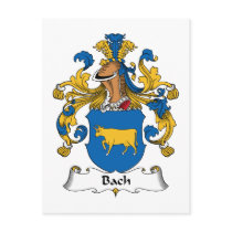Bach Family Crest postcards