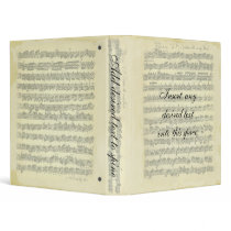 Bach Manuscript Binder by missprinteditions Bach Manuscript Binder