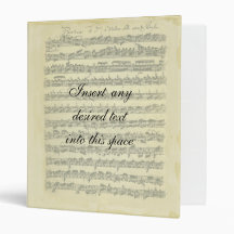Bach Manuscript Binder