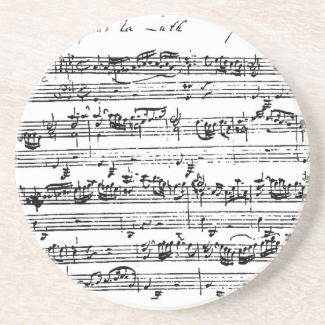 Bach music coaster