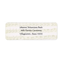 Bach Partita Address Label