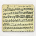 Bach Partita Music Manuscript for Solo Violin Mousepads