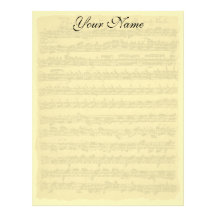 Bach Partita Writing Paper Custom Letterhead