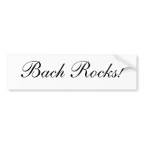 Bach Rocks! Bumper Stickers