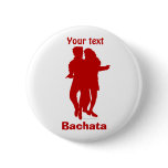 Bachata Bachata Dancers Silhouette Custom Buttons