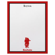 Bachata Bachata Dancers Silhouette Custom Personalized Letterhead