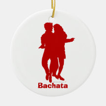 Bachata Bachata Dancers Silhouette Custom Christmas Ornament