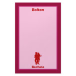 Bachata Bachata Dancers Silhouette Custom Stationery