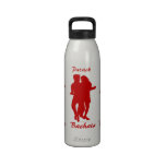 Bachata Bachata Dancing Silhouette Personalized Reusable Water Bottle