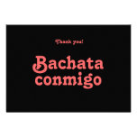 Bachata Conmigo Latin Dance Thank You Cards Personalized Invitation