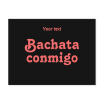 Bachata Conmigo Latin Salsa Dancing Custom Post Cards