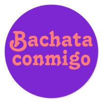 Bachata Conmigo Latin Salsa Dancing Custom Stickers