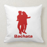 Bachata Dancing Silhouette Custom Throw Pillow