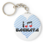 Bachata fan key chains