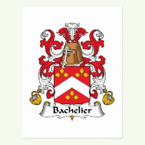 Bachelier Family Crest Postcard