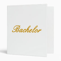 Bachelor Binders