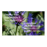Bachelor Button Flower Business Card