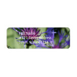 Bachelor Button Flower Mailing Label