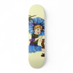 Bachelor Button Custom Skateboard