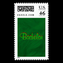 Bachelor Green Beauty Postage stamps