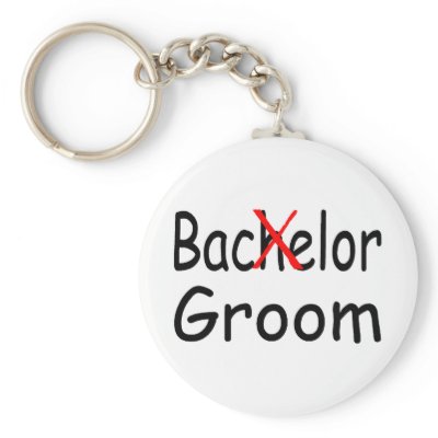 Bachelor Groom Keychain