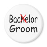 Bachelor (Groom) Fridge Magnets