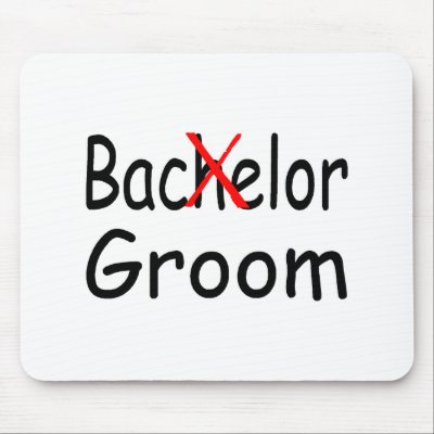 Bachelor Groom Mouse Pads