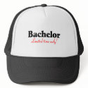 Bachelor (Limited Time Only) hats by CelebrationZazzle Bachelor (Limited Time Only) hats