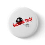 Bachelor Party Ball and Chain Pinback Button